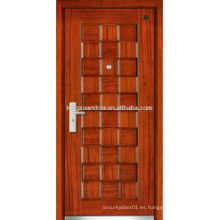 Puerta blindada de madera de acero Swing